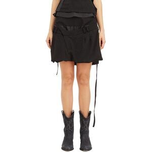 OTTOLINGER Deconstructed Pinstripe Skirt Women BLACK Skirts